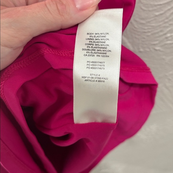 Aritzia Babaton Granita Pink Contour Squareneck Dress Size XS - Picture 5 of 6